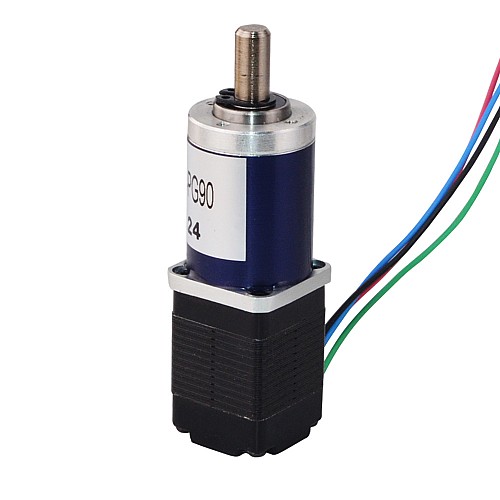 Nema 8 Stepper Motor Bipolar L=28mm w/ Gear Ratio 90:1 Planetary Gearbox - 8HS11-0204S-PG90 | StepperOnline CA