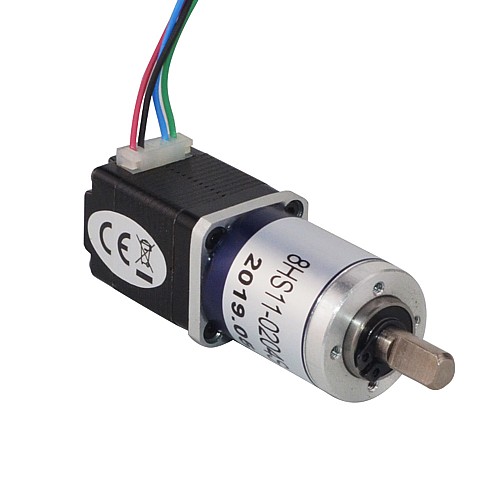 Nema 8 Stepper Motor Bipolar L=28mm w/ Gear Ratio 90:1 Planetary Gearbox - 8HS11-0204S-PG90 | StepperOnline CA