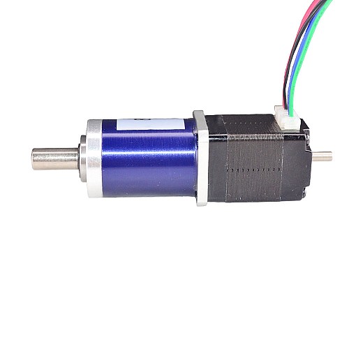 Nema 8 Stepper Motor Bipolar 0.2A L=38mm w/ Gear Ratio 90:1 Planetary Gearbox - 8HS11-0204D-PG90 | StepperOnline CA