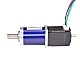Nema 8 Stepper Motor Bipolar 0.2A L=38mm w/ Gear Ratio 90:1 Planetary Gearbox - 8HS11-0204D-PG90 | StepperOnline CA