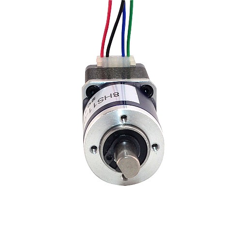Nema 8 Stepper Motor Bipolar 0.2A L=38mm w/ Gear Ratio 90:1 Planetary Gearbox - 8HS11-0204D-PG90 | StepperOnline CA
