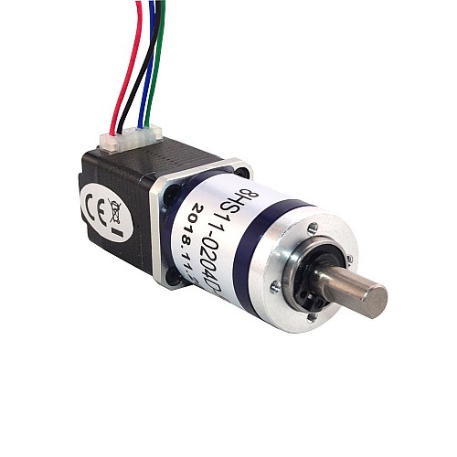 Nema 8 Stepper Motor Bipolar 0.2A L=38mm w/ Gear Ratio 90:1 Planetary Gearbox - 8HS11-0204D-PG90 | StepperOnline CA
