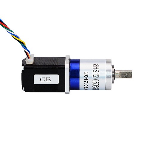 Nema 8 Stepper Motor Unipolar L=30mm w/ Gear Ratio 90:1 Planetary Gearbox - 8HS12-0506S-PG90 | StepperOnline CA
