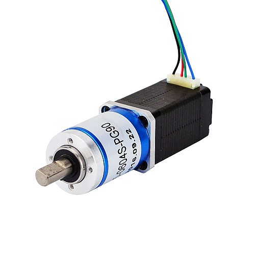 Nema 8 Stepper Motor Bipolar L=38mm w/ Gear Ratio 90:1 Planetary Gearbox - 8HS15-0604S-PG90 | StepperOnline CA