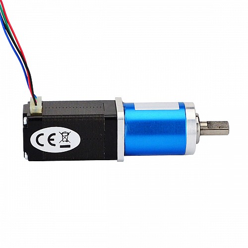 Nema 8 Stepper Motor Bipolar L=38mm w/ Gear Ratio 64:1 Planetary Gearbox - 8HS15-0604S-PG64 | StepperOnline CA