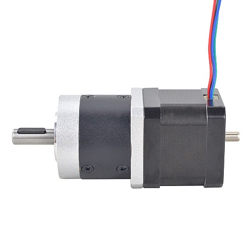 Nema 17 Dual Shaft Stepper Motor L=39mm Gear Ratio 10:1 High Precision Planetary Gearbox 9.5mm Rear Shaft Length - 17HS15-1684D-HG10-AR3 | StepperOnline CA Nema 17 Dual Shaft Stepper Motor L=39mm Gear Ratio 10:1 High Precision Planetary Gearbox 9.5mm Rear Shaft Length - 17HS15-1684D-HG10-AR3 | StepperOnline CA