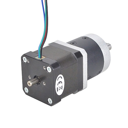 Nema 17 Dual Shaft Stepper Motor L=39mm Gear Ratio 10:1 High Precision Planetary Gearbox 9.5mm Rear Shaft Length - 17HS15-1684D-HG10-AR3 | StepperOnline CA Nema 17 Dual Shaft Stepper Motor L=39mm Gear Ratio 10:1 High Precision Planetary Gearbox 9.5mm Rear Shaft Length - 17HS15-1684D-HG10-AR3 | StepperOnline CA