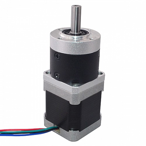 Nema 17 Stepper Motor L=48mm Gear Ratio 10:1 High Precision Planetary Gearbox - 17HS19-1684S-HG10 | StepperOnline CA