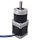 Nema 17 Stepper Motor L=48mm Gear Ratio 10:1 High Precision Planetary Gearbox - 17HS19-1684S-HG10 | StepperOnline CA