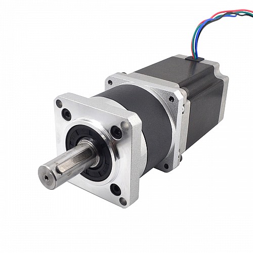 Nema 23 Stepper Motor L=76mm Gear Ratio 10:1 High Precision Planetary Gearbox - 23HS30-2804S-HG10 | StepperOnline CA