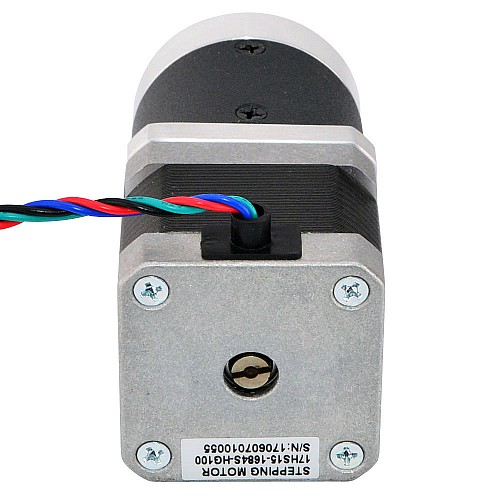 Nema 17 Stepper Motor L=39mm Gear Ratio 100:1 High Precision Planetary Gearbox - 17HS15-1684S-HG100 | StepperOnline CA