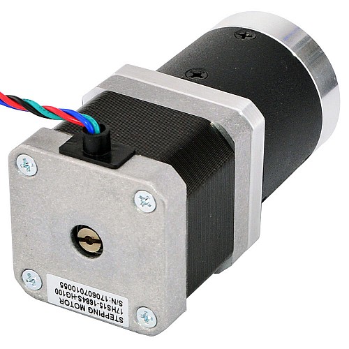 Nema 17 Stepper Motor L=39mm Gear Ratio 100:1 High Precision Planetary Gearbox - 17HS15-1684S-HG100 | StepperOnline CA