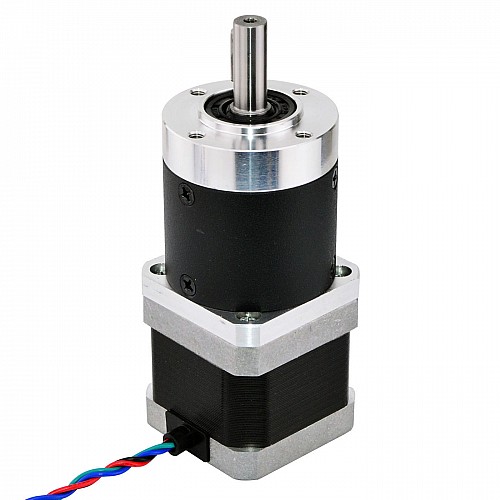 Nema 17 Stepper Motor L=39mm Gear Ratio 100:1 High Precision Planetary Gearbox - 17HS15-1684S-HG100 | StepperOnline CA