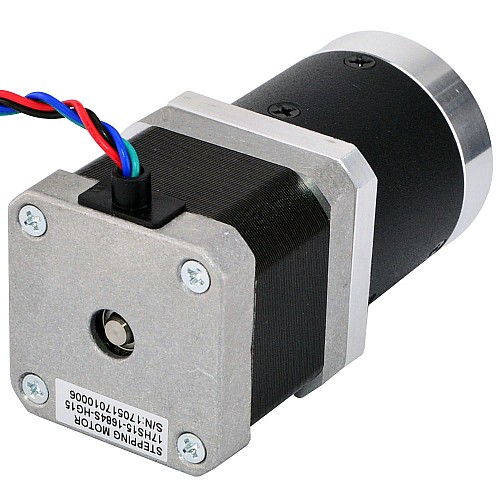 Nema 17 Stepper Motor L=39mm Gear Ratio 15:1 High Precision Planetary Gearbox - 17HS15-1684S-HG15 | StepperOnline CA Nema 17 Stepper Motor L=39mm Gear Ratio 15:1 High Precision Planetary Gearbox - 17HS15-1684S-HG15 | StepperOnline CA