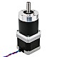 Nema 17 Stepper Motor L=39mm Gear Ratio 20:1 High Precision Planetary Gearbox - 17HS15-1684S-HG20 | StepperOnline CA