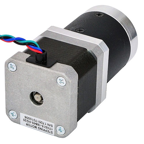 Nema 17 Stepper Motor L=39mm Gear Ratio 20:1 High Precision Planetary Gearbox - 17HS15-1684S-HG20 | StepperOnline CA