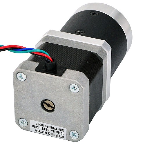 Nema 17 Stepper Motor L=39mm Gear Ratio 50:1 High Precision Planetary Gearbox - 17HS15-1684S-HG50 | StepperOnline CA