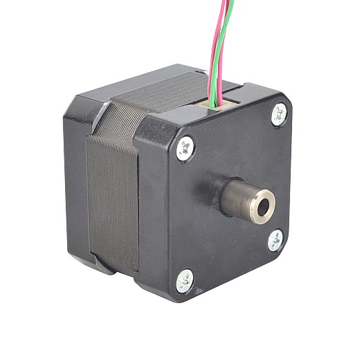 Nema 17 Hollow Shaft Stepper Motor Bipolar 0.25Nm(35.4oz.in) 1.5A 42x42x33.8mm - 17HS13-1504H | StepperOnline CA