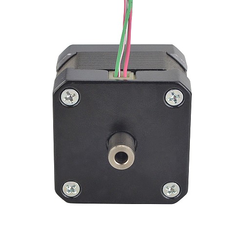 Nema 17 Hollow Shaft Stepper Motor Bipolar 0.25Nm(35.4oz.in) 1.5A 42x42x33.8mm - 17HS13-1504H | StepperOnline CA