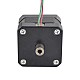 Nema 17 Hollow Shaft Stepper Motor Bipolar 0.25Nm(35.4oz.in) 1.5A 42x42x33.8mm - 17HS13-1504H | StepperOnline CA