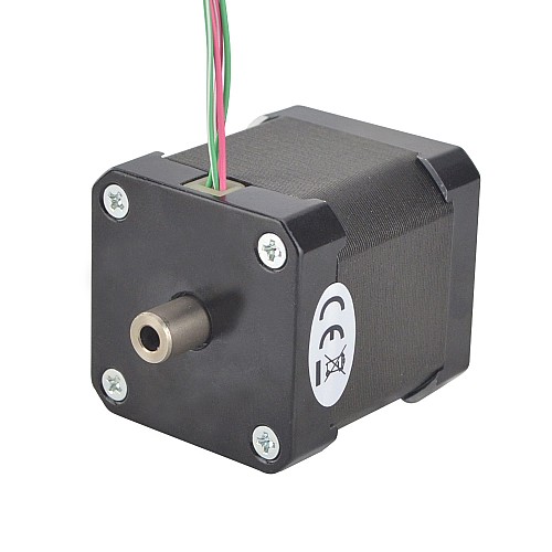 Nema 17 Hollow Shaft Stepper Motor Bipolar 0.36Nm(51oz.in) 1.5A 42x42x47.75mm - 17HS19-1504H | StepperOnline CA