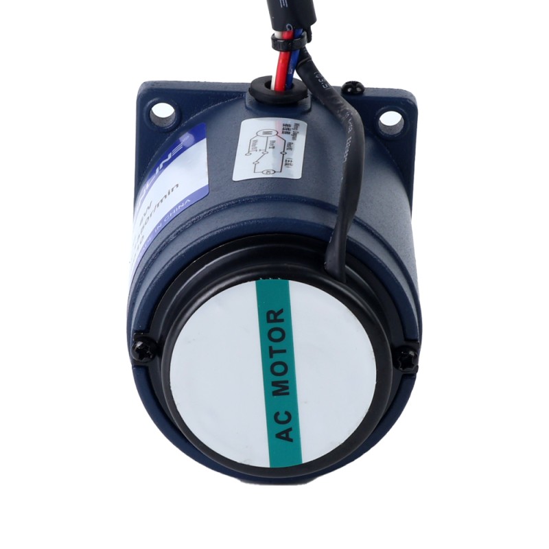 6W 110VAC 60Hz 3-51.67RPM 0.82Nm(116.12oz.in) Flange 60mm Spur Gearbox Single-phase AC Variable Speed Motor - 2IK6RGN-A/2GN30K | StepperOnline CA