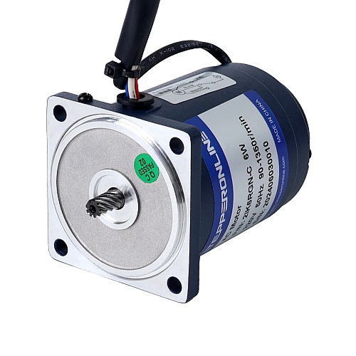 6W 220VAC 50Hz 9-135RPM 0.36Nm(50.98oz.in) Flange 60mm Spur Gearbox Single-phase AC Variable Speed Motor - 2IK6RGN-C/2GN10K | StepperOnline CA 6W 220VAC 50Hz 9-135RPM 0.36Nm(50.98oz.in) Flange 60mm Spur Gearbox Single-phase AC Variable Speed Motor - 2IK6RGN-C/2GN10K | StepperOnline CA
