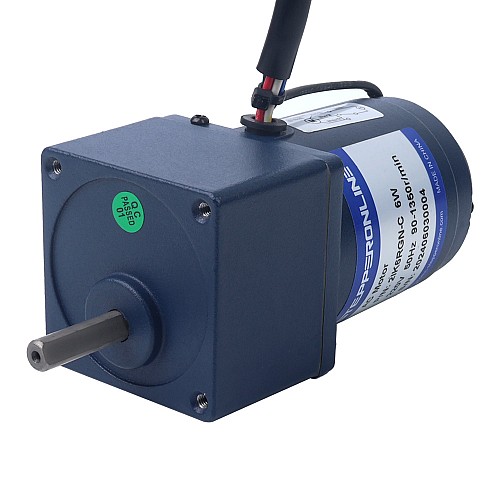 6W 110VAC 60Hz 1.8-31RPM 1.36Nm(192.59oz.in) Flange 60mm Spur Gearbox Single-phase AC Variable Speed Motor - 2IK6RGN-A/2GN50K | StepperOnline CA 6W 110VAC 60Hz 1.8-31RPM 1.36Nm(192.59oz.in) Flange 60mm Spur Gearbox Single-phase AC Variable Speed Motor - 2IK6RGN-A/2GN50K | StepperOnline CA