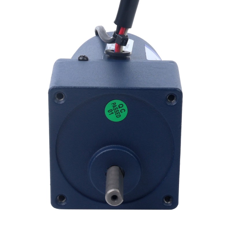 6W 110VAC 60Hz 3-51.67RPM 0.82Nm(116.12oz.in) Flange 60mm Spur Gearbox Single-phase AC Variable Speed Motor - 2IK6RGN-A/2GN30K | StepperOnline CA