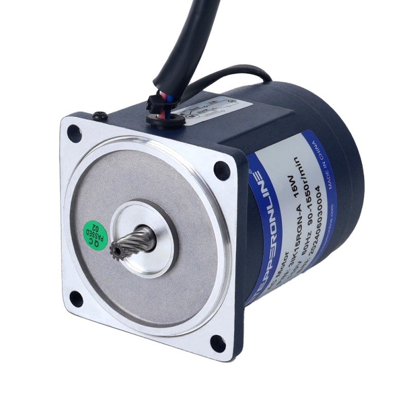 15W 110VAC 60Hz 3-51.67RPM 2.01Nm(284.64oz.in) Flange 70mm Spur Gearbox Single-phase AC Variable Speed Motor - 3IK15RGN-A/3GN30K | StepperOnline CA