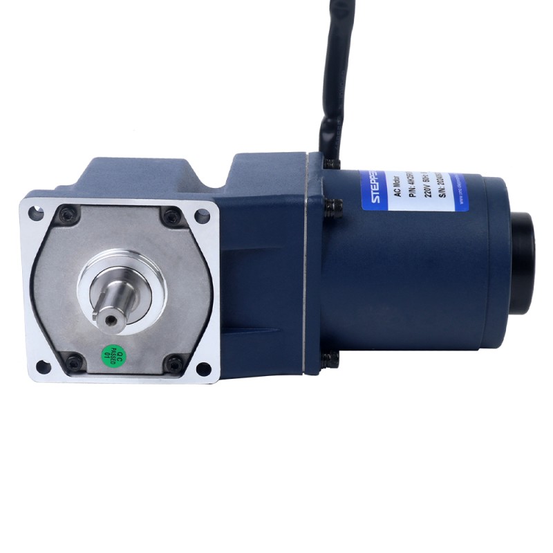 25W 110VAC 60Hz 3-51.67RPM 3.90Nm(552.28oz.in) Flange 80mm Right Angle Gearbox Single-phase AC Variable Speed Motor - 4IK25RGN-A/4GN30RT | StepperOnline CA