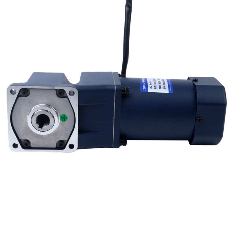 120W 220VAC 50Hz 9-135RPM 6.20Nm(877.98oz.in) Flange 90mm Right Angle Gearbox Single-phase AC Variable Speed Motor - 5IK120RGU-CF/5GU10RC | StepperOnline CA