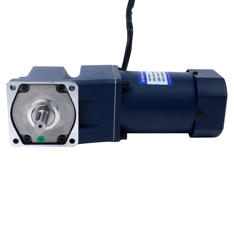120W 220VAC 50Hz 6-90RPM 9.30Nm(1316.97oz.in) Flange 90mm Right Angle Gearbox Single-phase AC Variable Speed Motor - 5IK120RGU-CF/5GU15RT | StepperOnline CA