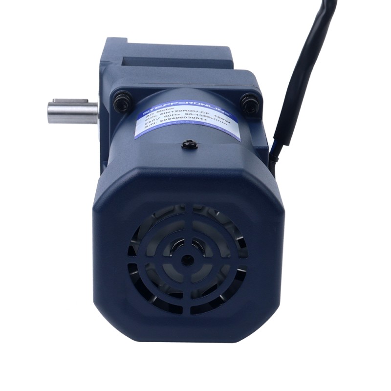 120W 220VAC 50Hz 6-90RPM 9.30Nm(1316.97oz.in) Flange 90mm Right Angle Gearbox Single-phase AC Variable Speed Motor - 5IK120RGU-CF/5GU15RT | StepperOnline CA