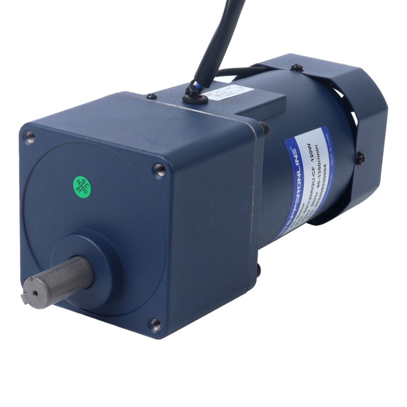 120W 110VAC 60Hz 9-155RPM 5.83Nm(825.60oz.in) Flange 90mm Spur Gearbox Single-phase AC Variable Speed Motor - 5IK120RGU-AF/5GU10KB | StepperOnline CA