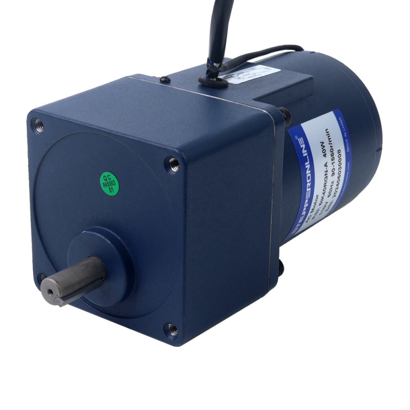 40W 220VAC 50Hz 3-45RPM 6.43Nm(910.56oz.in) Flange 90mm Spur Gearbox Single-phase AC Variable Speed Motor - 5IK40RGN-C/5GN30K | StepperOnline CA