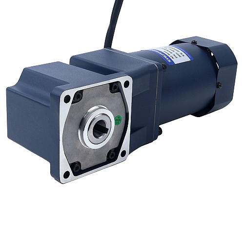 90W 110VAC 60Hz 0.5-8.61RPM 40.00Nm(5664.4oz.in) Flange 90mm Right Angle Gearbox Single-phase AC Variable Speed Motor - 5IK90RGU-AF/5GU180RC | StepperOnline CA
