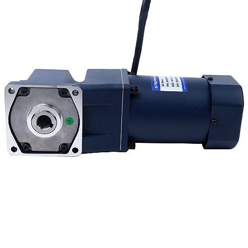 90W 110VAC 60Hz 0.5-8.61RPM 40.00Nm(5664.4oz.in) Flange 90mm Right Angle Gearbox Single-phase AC Variable Speed Motor - 5IK90RGU-AF/5GU180RC | StepperOnline CA