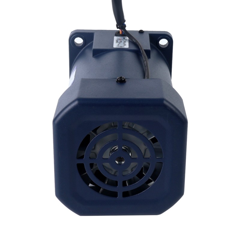 200W 110VAC 60Hz 0.9-15.5RPM 60.00Nm(8496.6oz.in) Flange 104mm Right Angle Gearbox Single-phase AC Variable Speed Motor - 6IK200RGU-AF/6GU100RT | StepperOnline CA