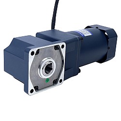 200W 220VAC 50Hz 9-135RPM 10.00Nm(1416.1oz.in) Flange 104mm Right Angle Gearbox Single-phase AC Variable Speed Motor