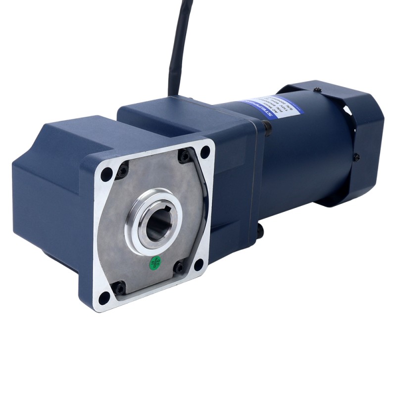 200W 110VAC 60Hz 4.5-77.5RPM 21.00Nm(2973.81oz.in) Flange 104mm Right Angle Gearbox Single-phase AC Variable Speed Motor - 6IK200RGU-AF/6GU20RC | StepperOnline CA