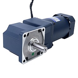 200W 220VAC 50Hz 9-135RPM 10.00Nm(1416.1oz.in) Flange 104mm Right Angle Gearbox Single-phase AC Variable Speed Motor