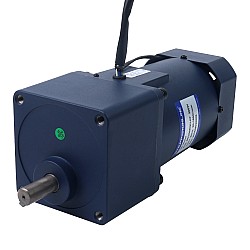 200W 220VAC 50Hz 0.45-6.75RPM 40.00Nm(5664.47oz.in) Flange 104mm Spur Gearbox Single-phase AC Variable Speed Motor