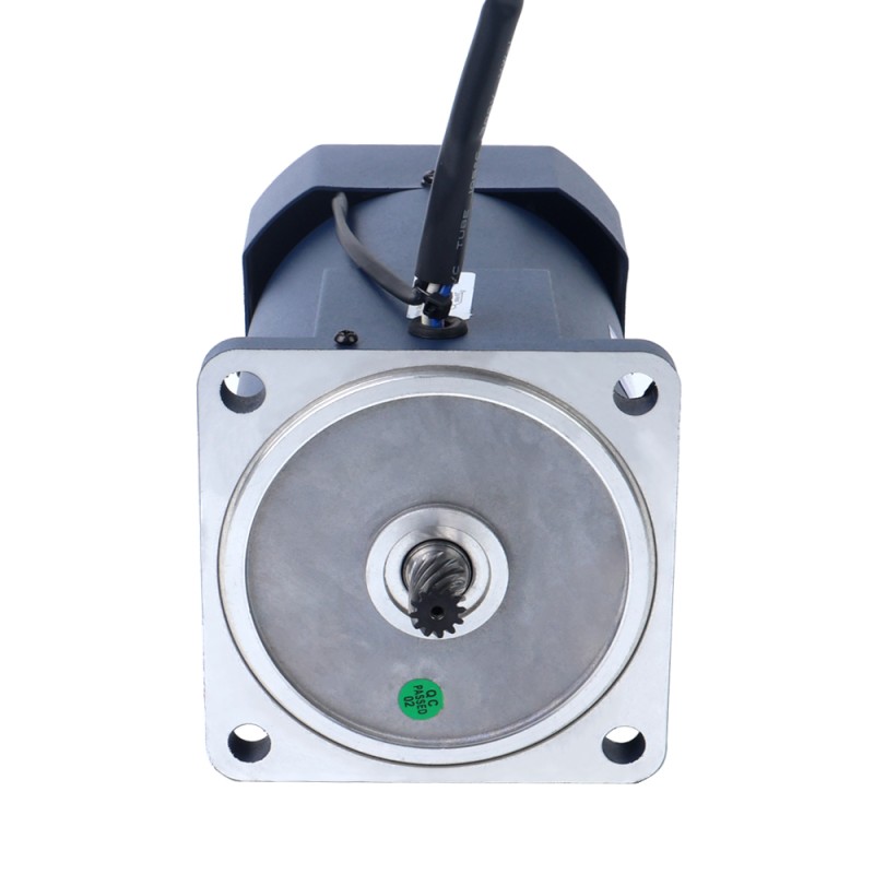 200W 220VAC 50Hz 0.9-13.5RPM 40.00Nm(5664.47oz.in) Flange 104mm Spur Gearbox Single-phase AC Variable Speed Motor - 6IK200RGU-CF/6GU100K | StepperOnline CA