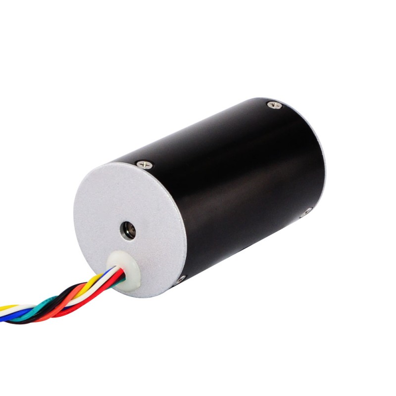 24V 4000RPM 0.131Nm 55W 3.5A Round Ф42x63mm Brushless DC Motor - 42BLR63-24-01 | StepperOnline CA