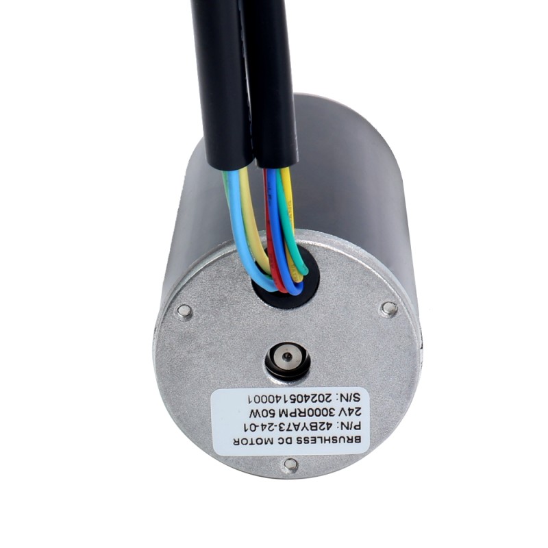 24V 3000RPM 0.16Nm 50W 3.30A Φ42x73mm Brushless DC Motor - 42BYA73-24-01 | StepperOnline CA