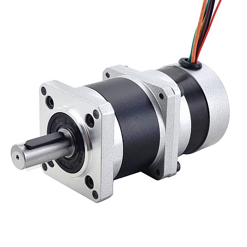 24V 84W 350RPM Geared Brushless DC Motor 1.89Nm(267.65oz.in) 10:1 High Precision Gearbox - 57BLR50-24-01-HG10 | StepperOnline CA