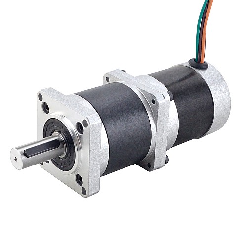 24V 172W 70RPM Geared Brushless DC Motor 17.63Nm(2496.61oz.in) 50:1 High Precision Gearbox - 57BLR70-24-02-HG50 | StepperOnline CA