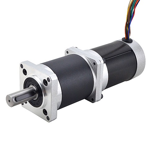 24V 220W 35RPM Geared Brushless DC Motor 25.00Nm(3540.29oz.in) 100:1 High Precision Gearbox - 57BLR90-24-01-HG100 | StepperOnline CA