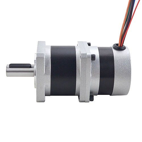 24V 84W 350RPM Geared Brushless DC Motor 1.89Nm(267.65oz.in) 10:1 High Precision Gearbox - 57BLR50-24-01-HG10 | StepperOnline CA